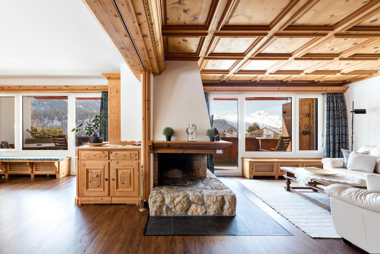 Spacious Apartment With Fantastic Alpine Panorama St. Moritz Exterior foto